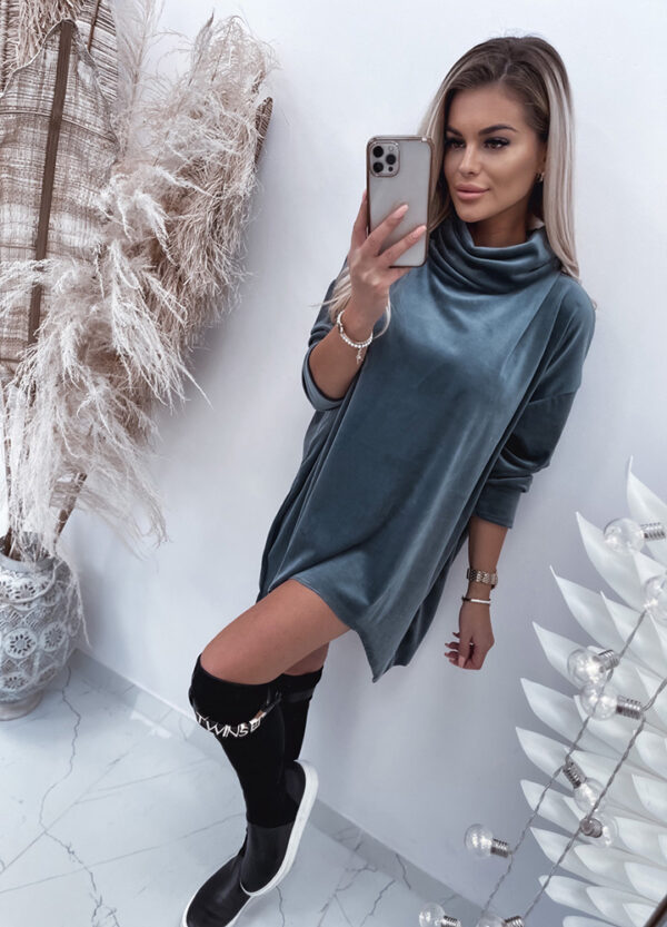 TRAPEZOWA TUNIKA DARK GREY-503871