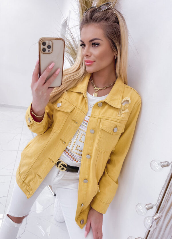 KATANA JEANSOWA YELLOW-513737