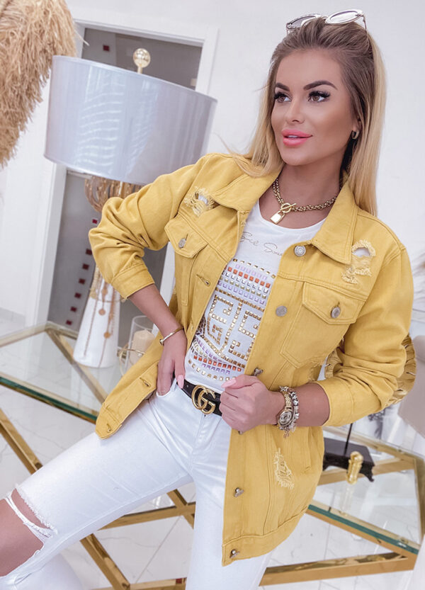 KATANA JEANSOWA YELLOW-513743