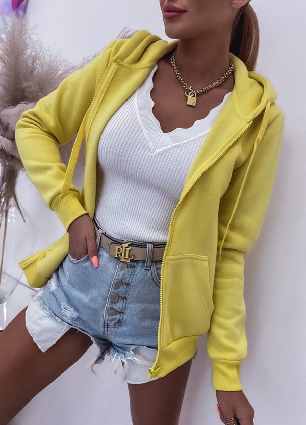 BLUZA Z OCIEPLENIEM YELLOW-557789