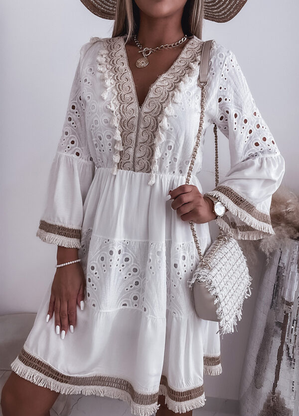 AŻUROWA SUKIENKA BOHO STYLE-621695