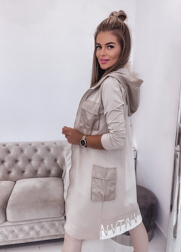 DŁUGA BLUZA BEIGE-640294