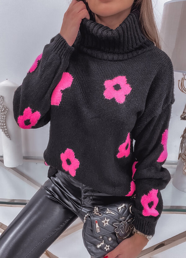 SWETER Z MOHREM FLOWERS-653173