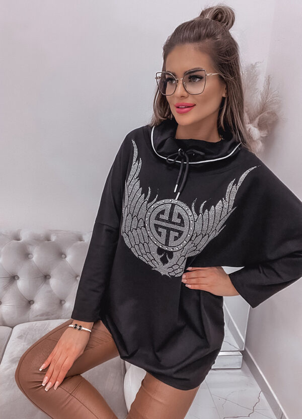 BAWEŁNIANA BLUZA Z CEKINAMI WINGS-655627