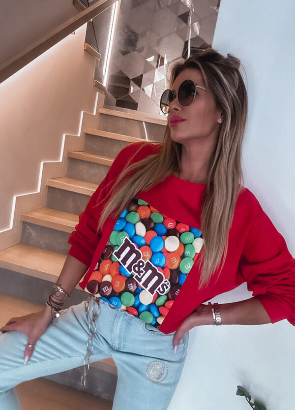 BAWEŁNIANA BLUZA M&M-663975