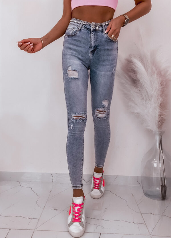 SPODNIE JEANSOWE SLIM EMSARA-665572