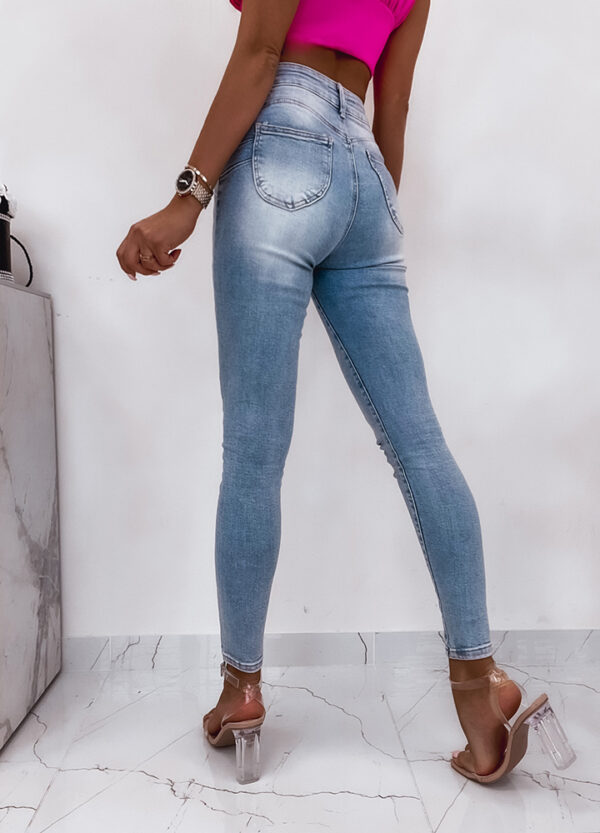 SPODNIE JEANSOWE Z CEKINAMI SLIM STAR-672729