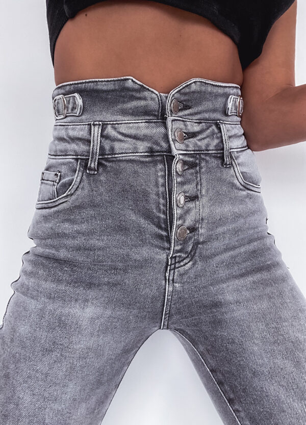 SPODNIE JEANSOWE SLIM GRAY-672147