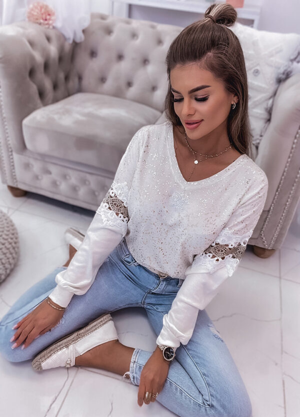 SWETER Z NADRUKIEM ROSA-664093