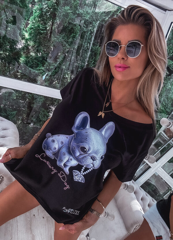 MY LUXE / BLUZKA Z NADRUKIEM DOGS-676676