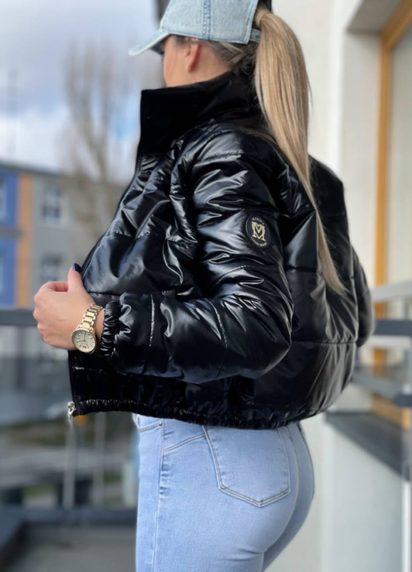 PIKOWANA KURTKA BOMBER KLARA BLACK-669366