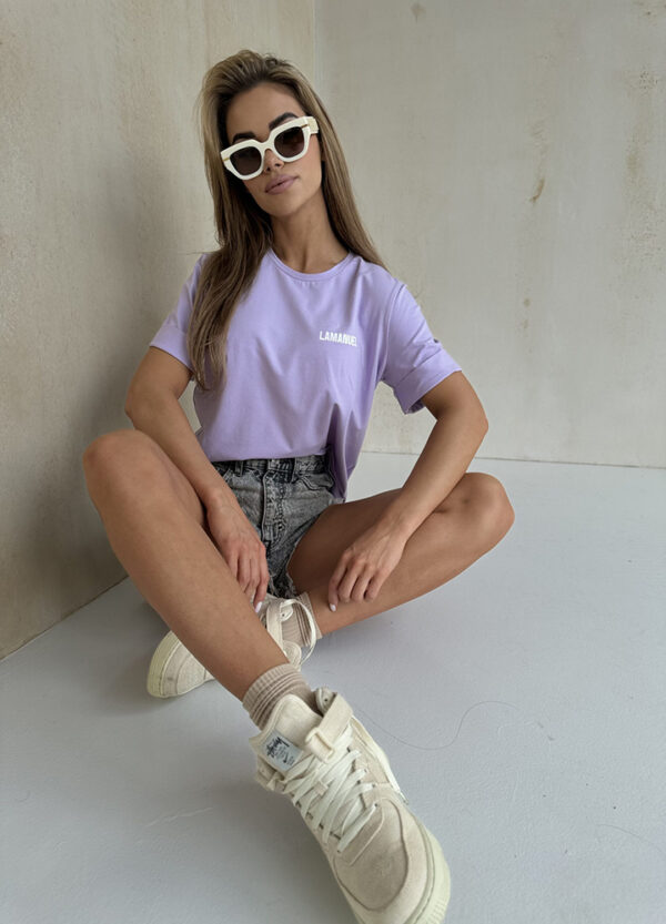 LA MANUEL / T-SHIRT VIOLET-674032