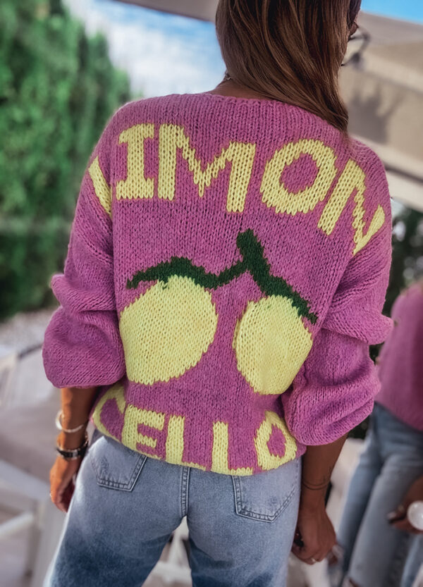 SWETER ZAPINANY NA GUZIKI LEMON